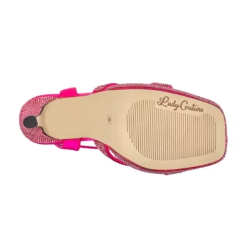 Daisy, Rhinestone Heel Platform Sandal