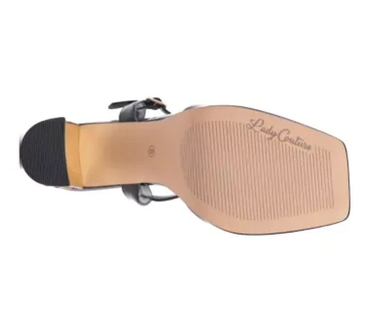 Pretty, Multi Rhinestones Heel Platform Sandal