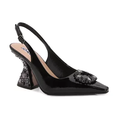 Spotlight, Rhinestone Ornament Multi Jewel Heel Slingback