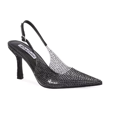 Irene, Clear Rhinestone Slingback
