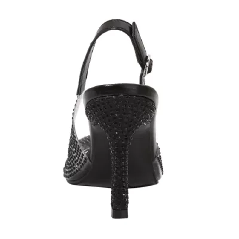 Irene, Clear Rhinestone Slingback