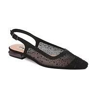 Kara, Rhinestone Mesh Flat