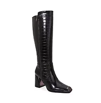 Lux, Knee Length Croco Boot