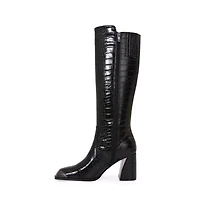 Lux, Knee Length Croco Boot