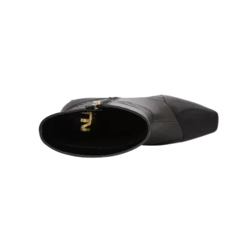 Leah, Multi Patchwork Metal Trim Heel Bootie