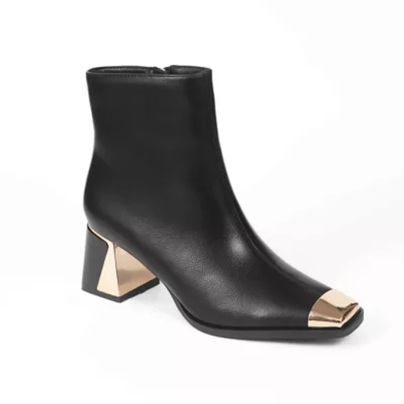 Terry, Metal Trim Ankle Bootie