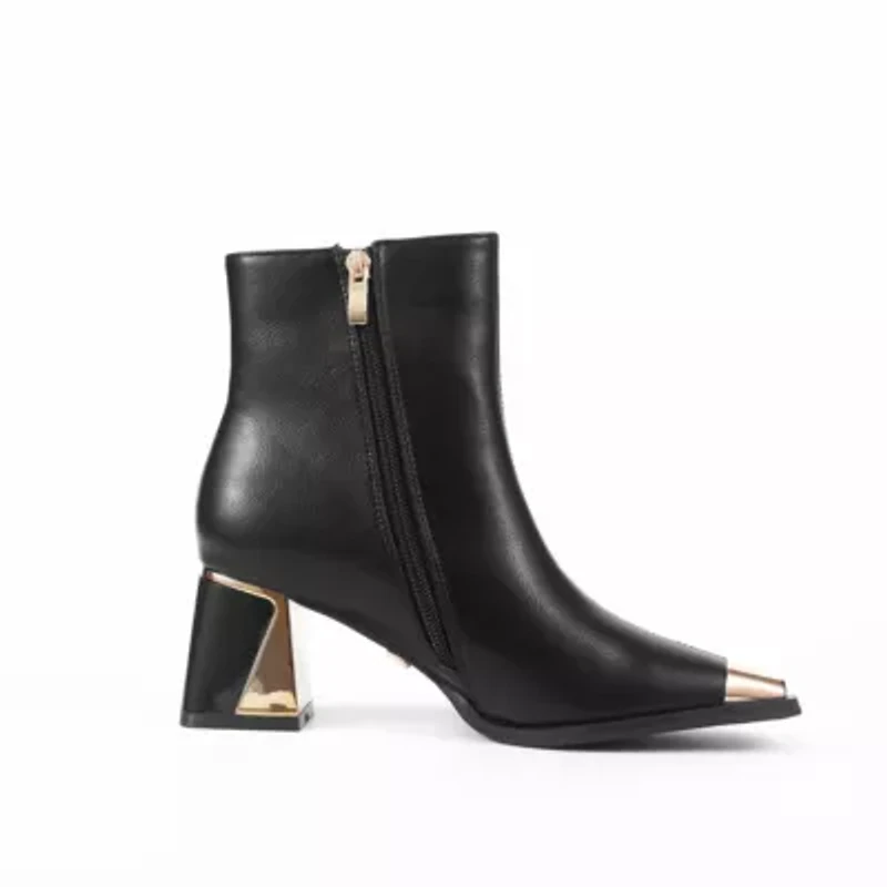 Terry, Metal Trim Ankle Bootie