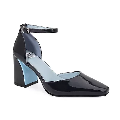 Megan, Block Heel Two Piece Pump