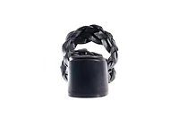 Twist, Multi-Straps Block Heel Slide