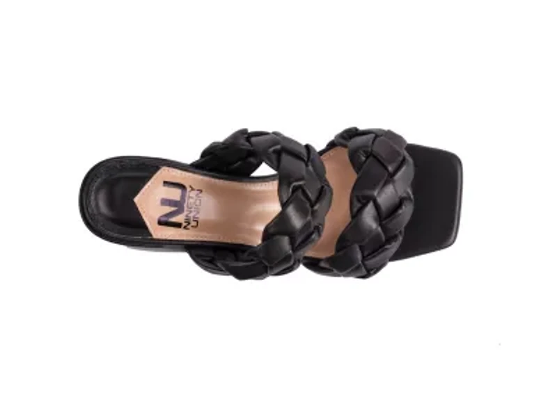 Twist, Multi-Straps Block Heel Slide