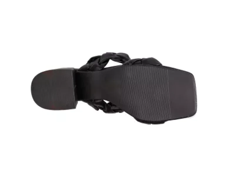 Twist, Multi-Straps Block Heel Slide