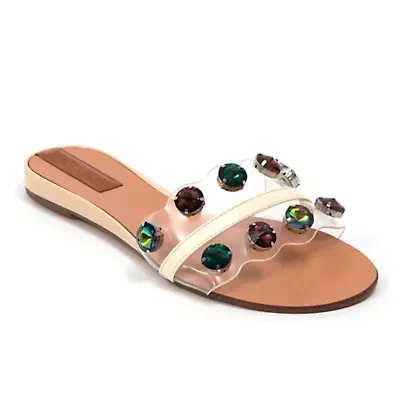 Bora Bora, Lucite Flat Sandal