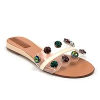 Bora Bora, Lucite Flat Sandal