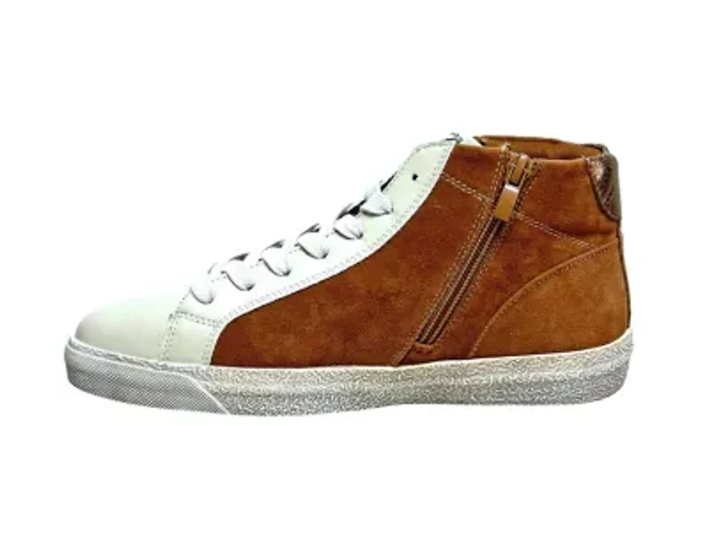 Bliss, Mixed Texture High Top Fashion Sneaker