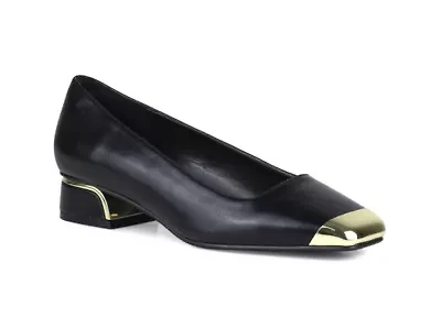 Eagle, Metallic Heel Cap Toe Flat
