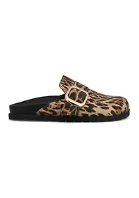 Gilia Leopard Print Clogs