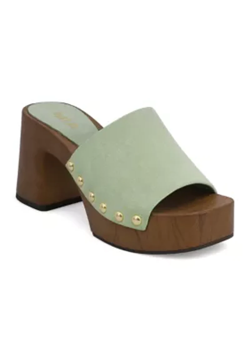Emmerie Heeled Slide Sandals
