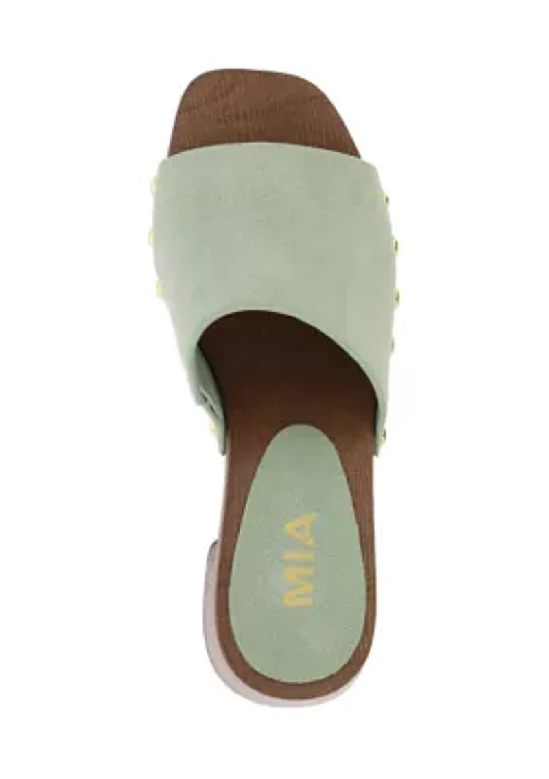 Emmerie Heeled Slide Sandals