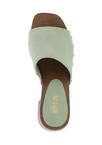 Emmerie Heeled Slide Sandals