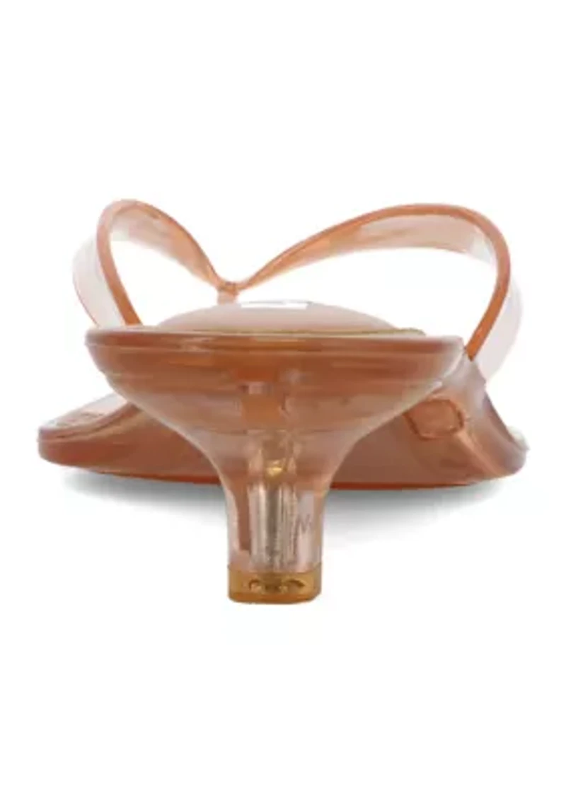 Martinni Jelly Kitten Heel Sandals