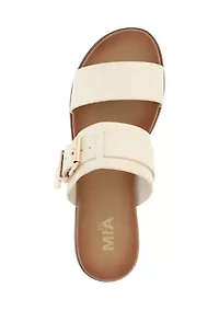 Mackee Two Strap Buckle Sandals