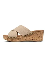 Summer Wedge Cross Strap Sandals