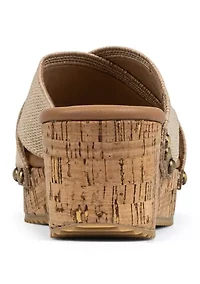 Summer Wedge Cross Strap Sandals