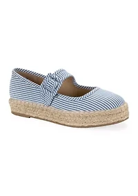 Parisa Mary Jane Striped Flats