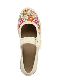 Parisa Mary Jane Espadrille Flats