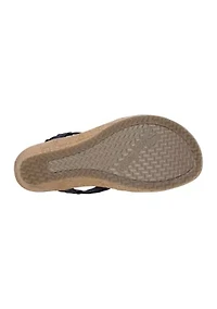 Beverlee Wedge Sandals - Dazzling Charm