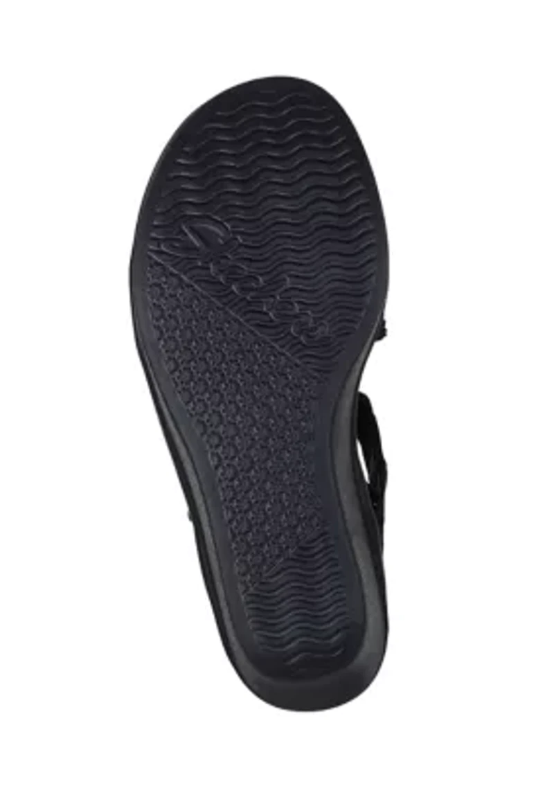 Rumble On Wedge Sassier Dayz Sandals - Wide Width