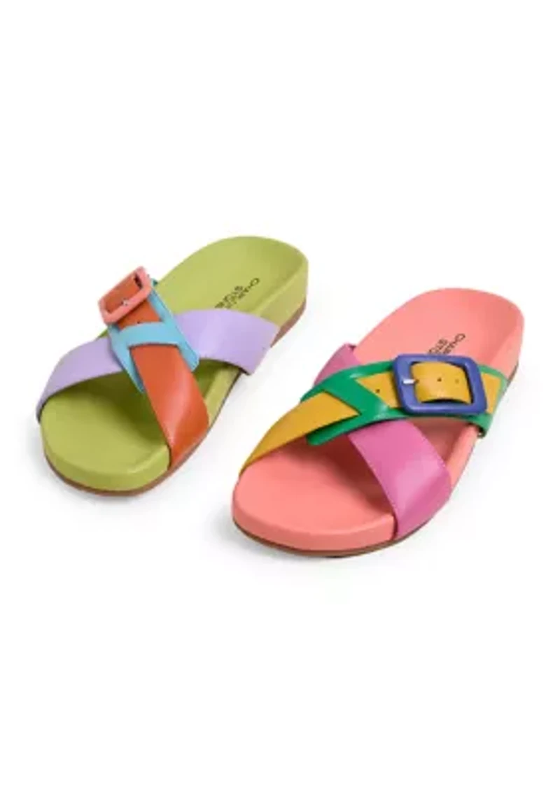 Sylas Mismatch Slide Sandals
