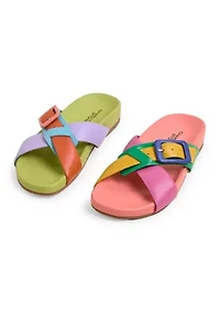 Sylas Mismatch Slide Sandals