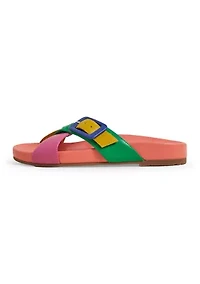 Sylas Mismatch Slide Sandals