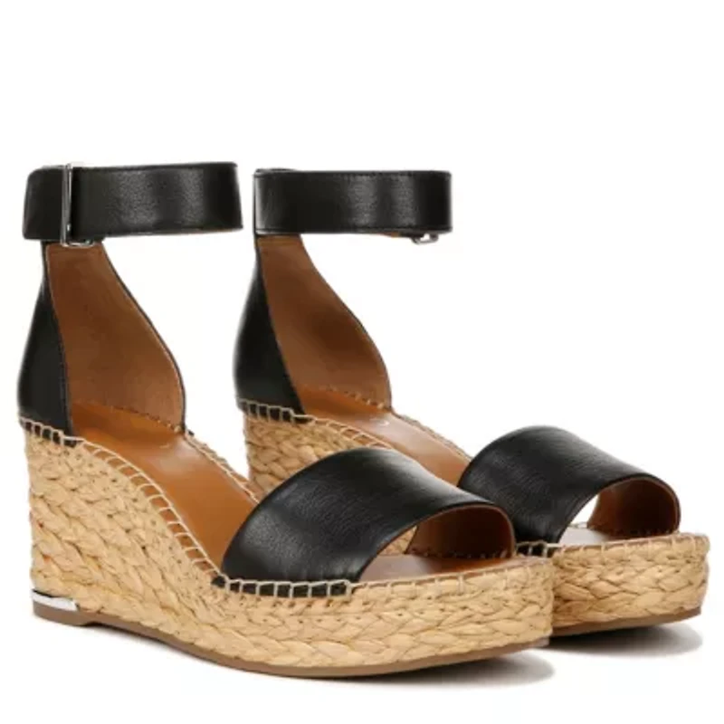 Clemens Raffia Espadrille Wedge Sandal