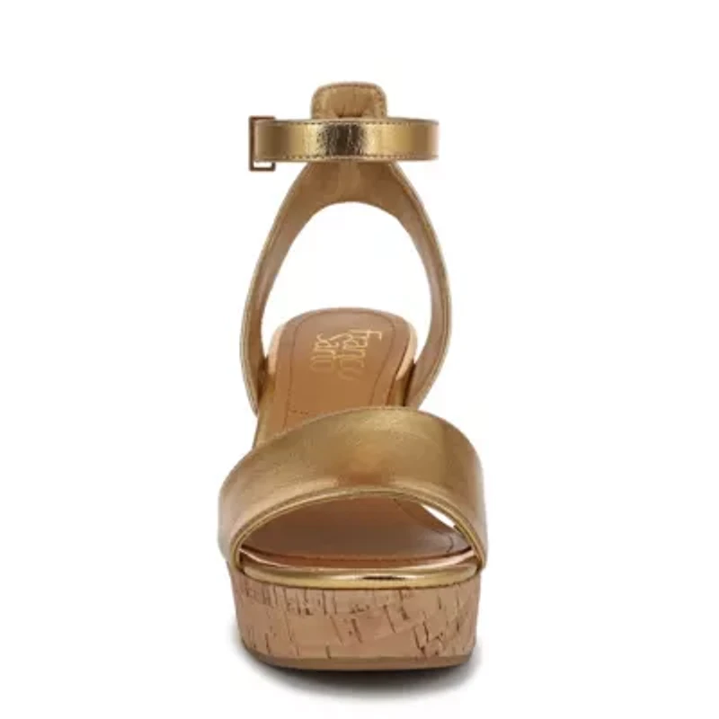 Franco Celeste Cork Wedge Sandal