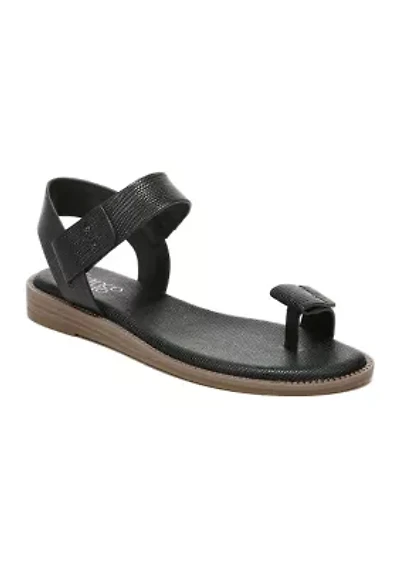 L-Geranio Black Sandals