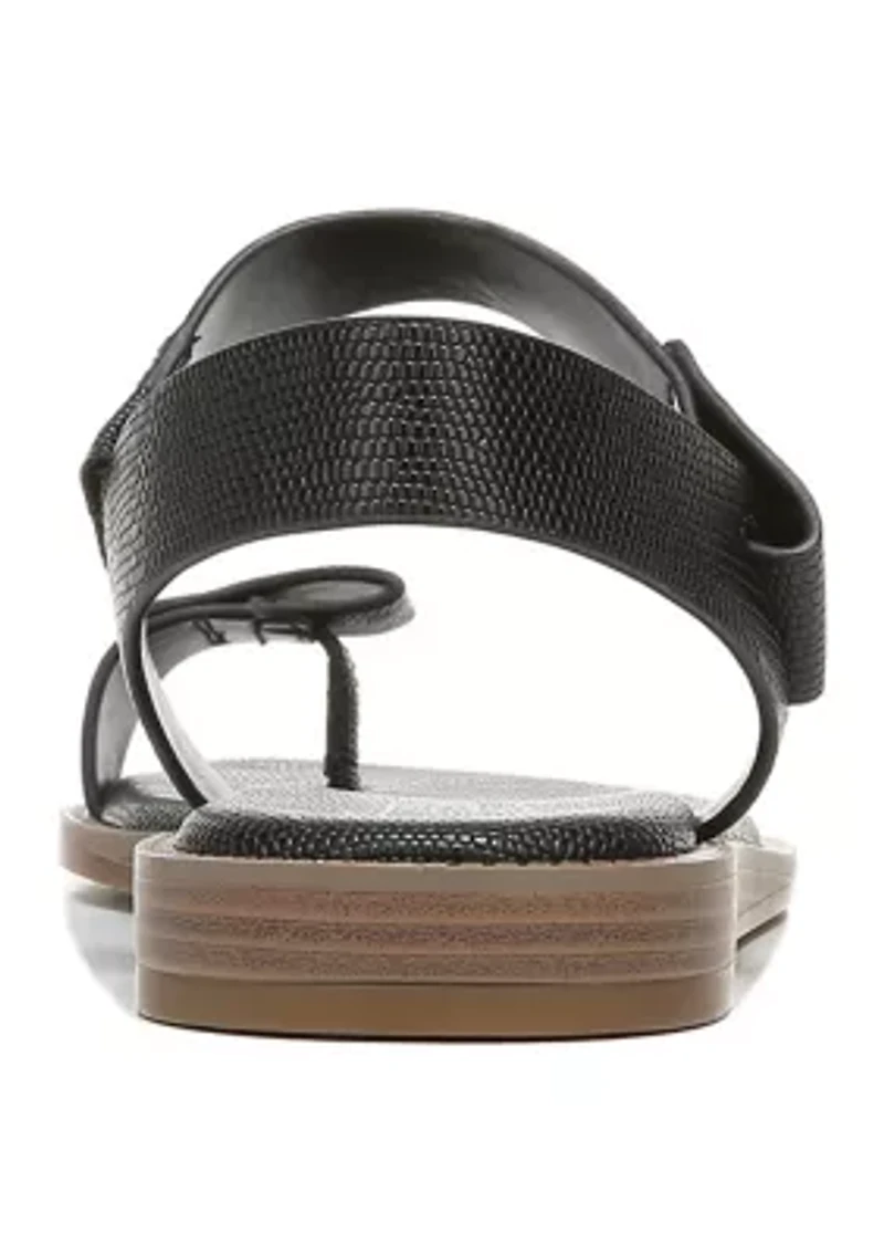 L-Geranio Black Sandals