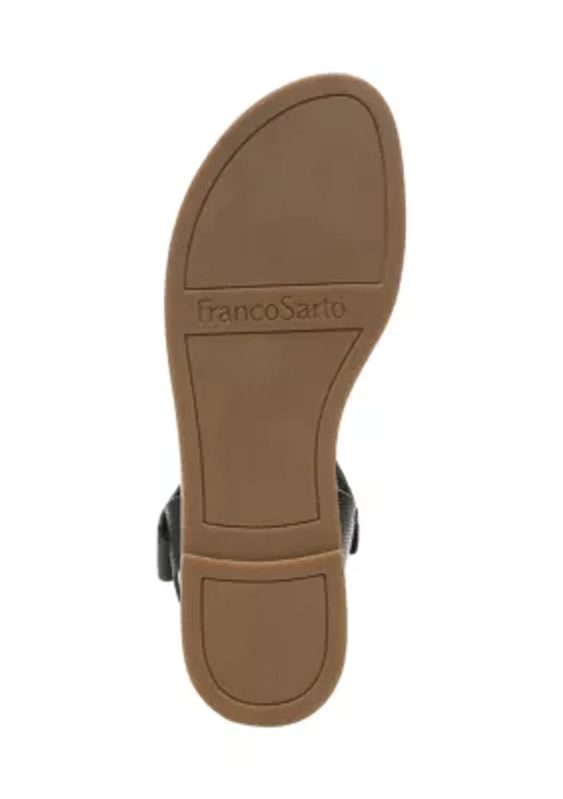 L-Geranio Black Sandals