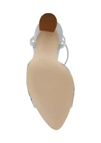 Bekim Pointed Open Kitten Heeled Sandals