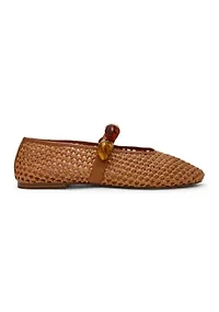 Poppin Raffia Flats