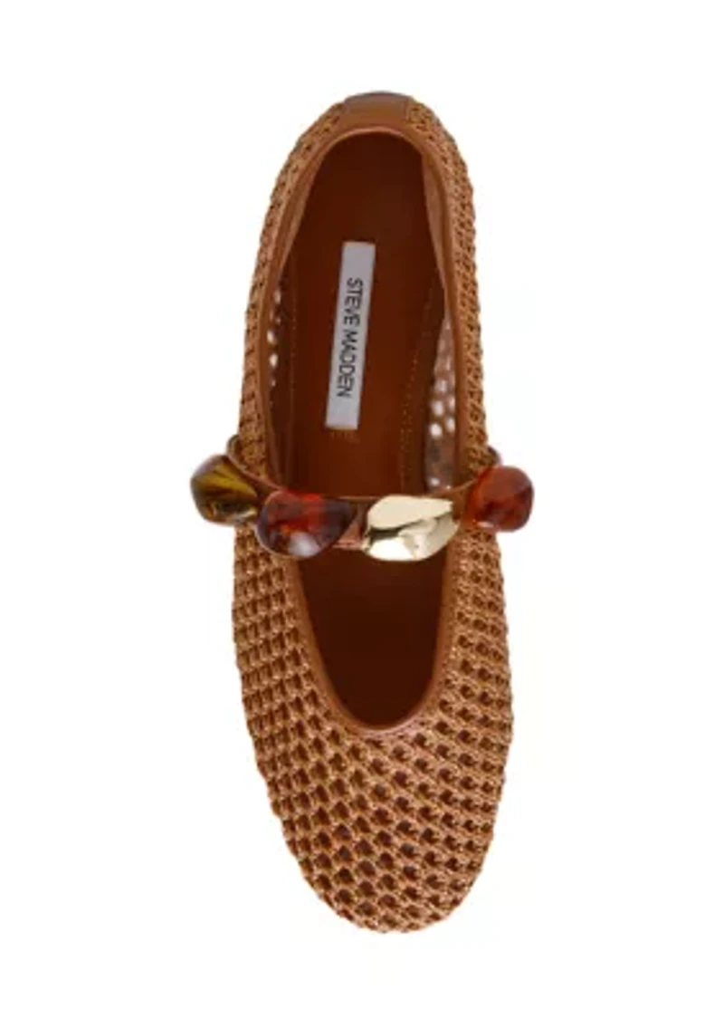Poppin Raffia Flats