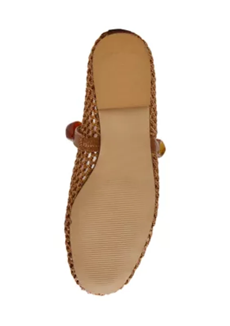 Poppin Raffia Flats
