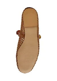 Poppin Raffia Flats