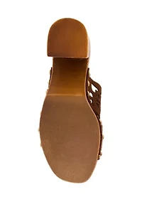 Sunkissed-Perforated Sandals