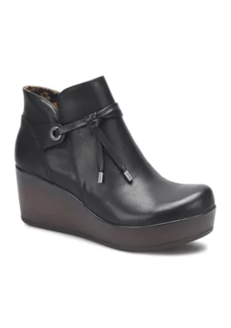 Leona Wedge Booties