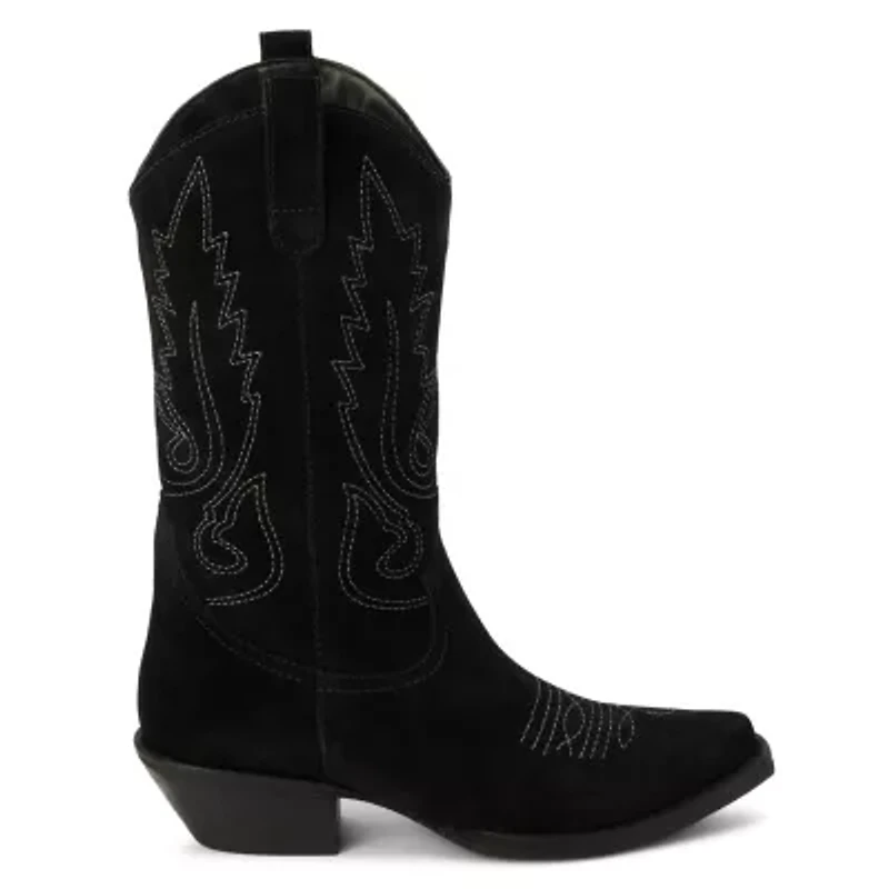 Mid calf western boot