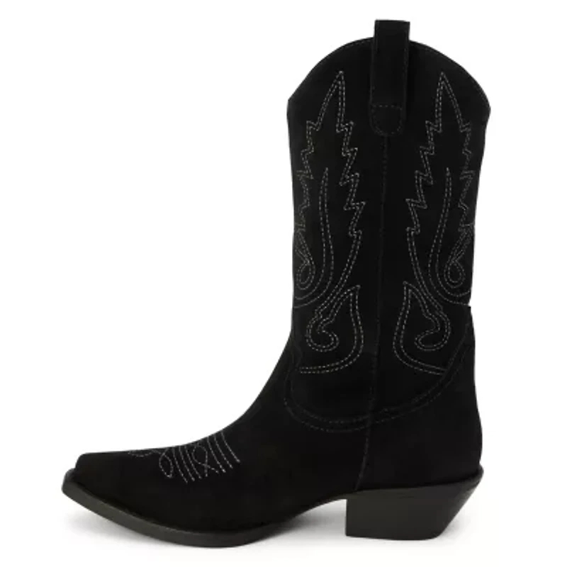 Mid calf western boot