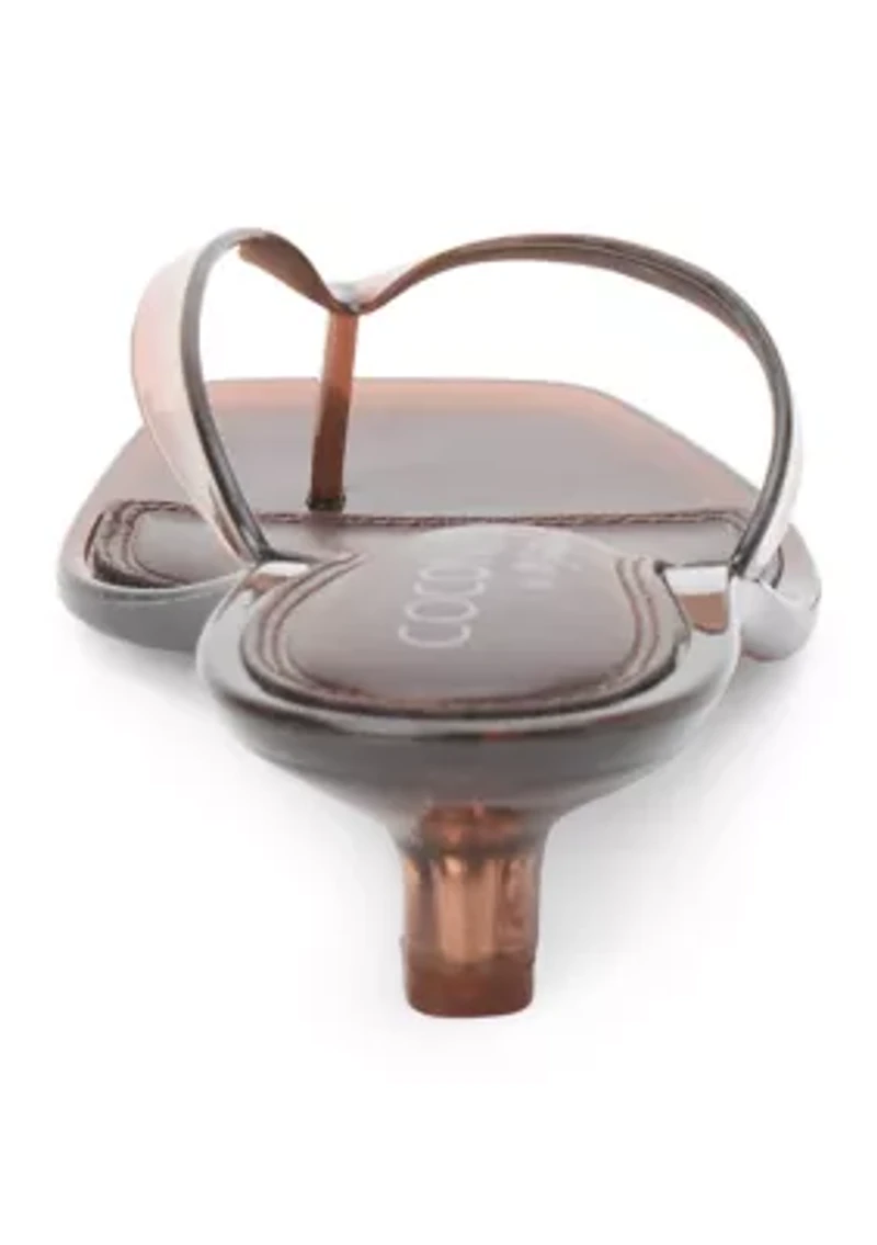 Margo Kitten Heel Thong Sandals