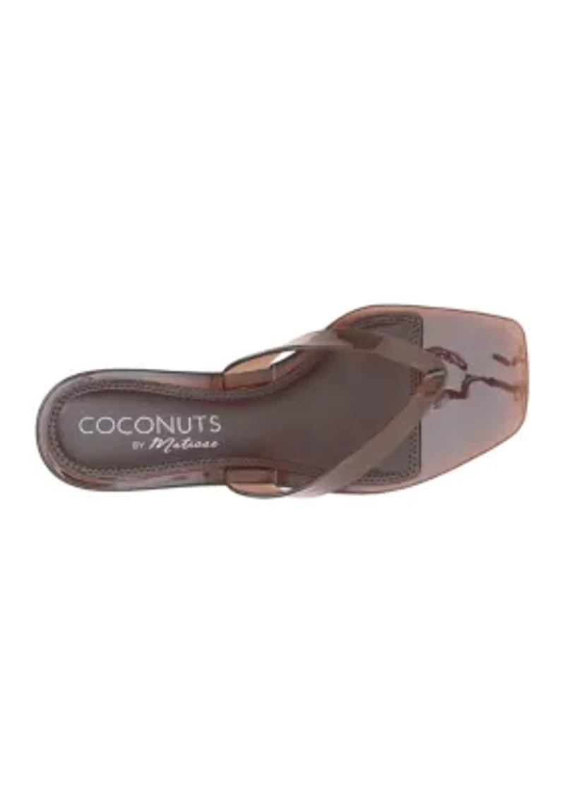Margo Kitten Heel Thong Sandals